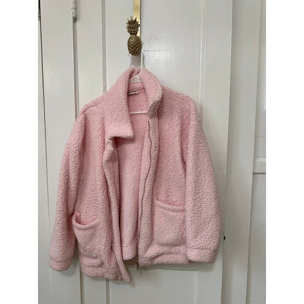 Ecowish women’s size large pink Sherpa jacket